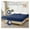 navy blue, variant on Diamond Grid Mattress Protector, Waterproof Bed Cover - King Size - Hypoallergenic, Dust Mite Proof - Protection for Sleep - Breathable Fitted Sheet