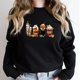 thumbnail image 3 of Sudadera con capucha de café con leche y bruja para Halloween, sudadera con capucha de otoño con calabaza y café, sudadera retro de Halloween, regalo vintage de Halloween, 3 of 5
