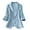 Sky Blue, variant on Linen Blazer Women Summer Lightweight Casual One Button Linen Work Jackets Lapel 3/4 Sleeve Blazer for Women Trendy White, XL