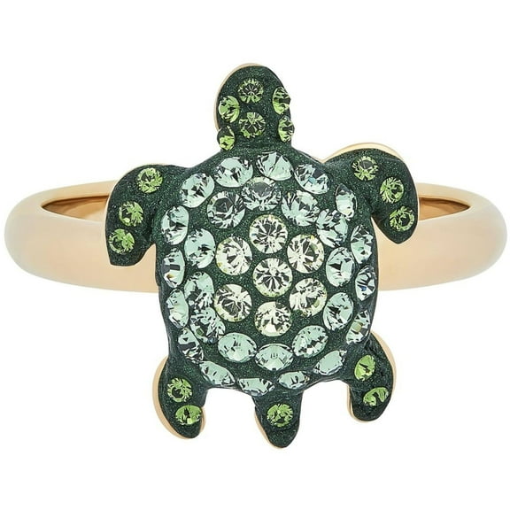 Swarovski 5524497 Women's Mustique Sea Life Green Ring, Size 6.5