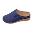 thumbnail image 2 of YOUYEDIAN Orthopedic Shoes for Women Spring Walking Slip on Non Slip Arch Support Sneakers Wide Comfortable Mesh Closed Toe Shoes (Blue), 2 of 5