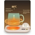 thumbnail image 3 of Jinsinto Smart Coffee Mug Warmer, Coffee Cup Heater with Cute Cat Night Light, Auto Shut Off, 3 Temperature Setting LED Display, Electric Beverage, 3 of 5