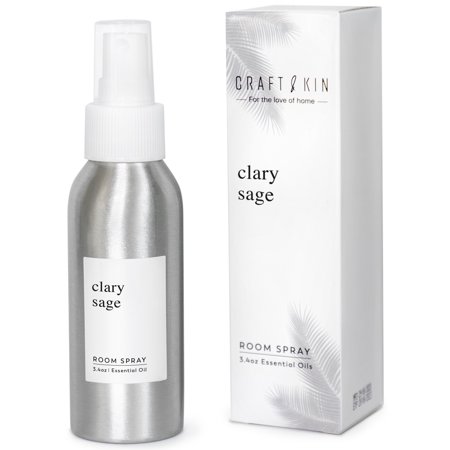 Crafts & Kin Essential Oil Room Spray - Clary Sage (3.4 oz)