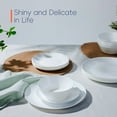 thumbnail image 5 of LaGlint Dinnerware Set, Opal Glass, Dishwasher and Microwave Safe, 18 Pieces, Service for 6, 5 of 9