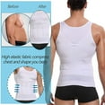 thumbnail image 5 of Mens Slimming Body Shaper Vest Shirt Abs Abdomen Slim Gym Workout Tummy Control Compression Tank Top Sleeveless Shapewear, 5 of 10