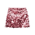 thumbnail image 4 of GZWYHT Jupes pour Femmes, Mini Jupe à Sequins Taille Haute Ajustée Décontractée Jupe Courte à Sequins, Jupes d'Été, Robe Rouge, Jupes Taille Haute L, 4 of 4