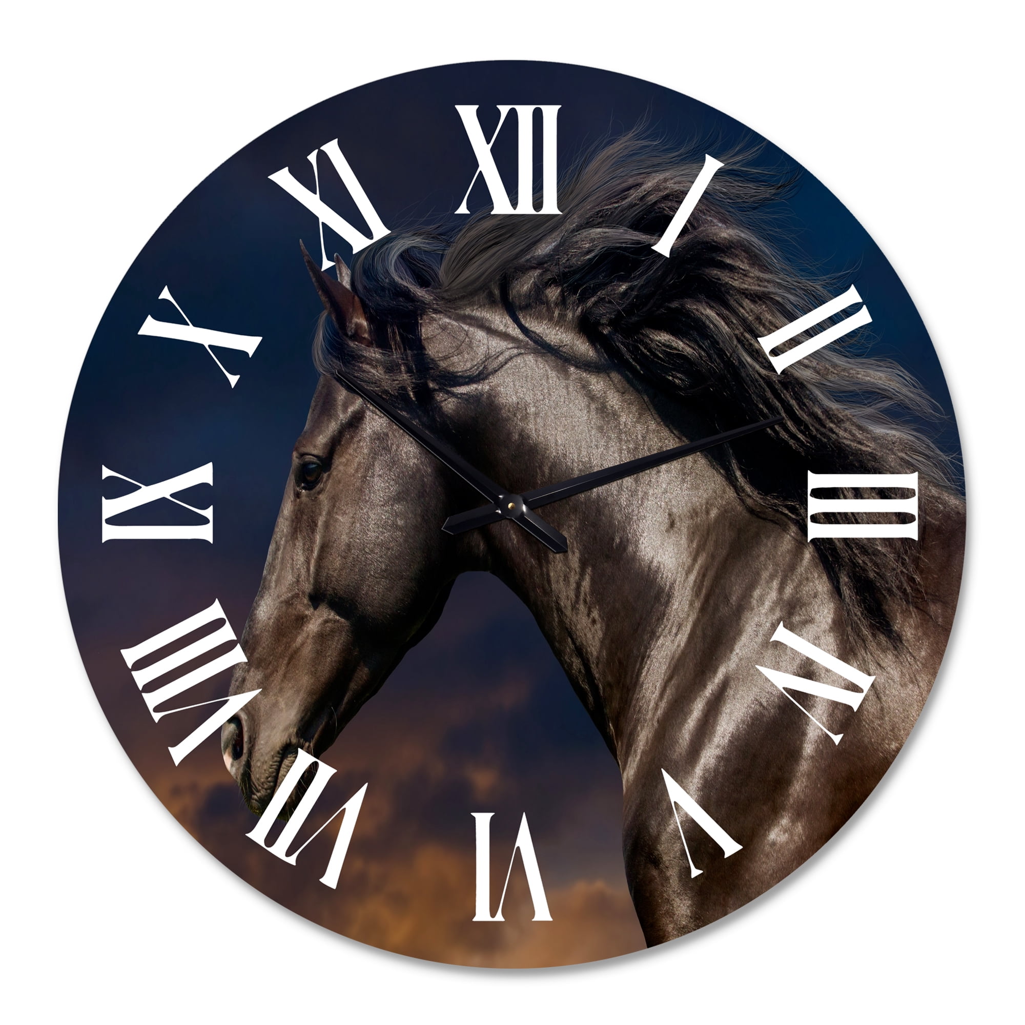 Designart 1 in Farmhouse Wall Clock