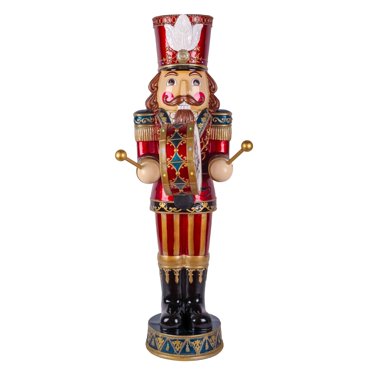 Life-Size 6' Multicultural Nutcracker with LED Lights & Music - Walmart.com