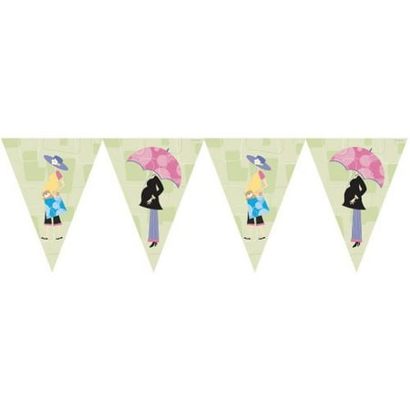 Mod Moms Baby Shower Flag Banner