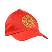 Aeromax FR-CAP Junior Firefighter Cap, Adjustable Youth Size - Red
