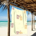thumbnail image 2 of Dreamtimes Cute Couple Cat Beach Towel Microfiber, 31"x 71" Large Quick Dry Travel Towel Beach Blanket for Women Men Travel Swim Camping Holiday, 2 of 3