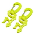 thumbnail image 1 of 2 Paquets Support de Boyau de Régulateur BCD Double pour Plongée avec Pince Convient aux Boyaux à Basse Haute Pression Régulateurs Jauges Accessoire Vert Fluorescent, 1 of 7