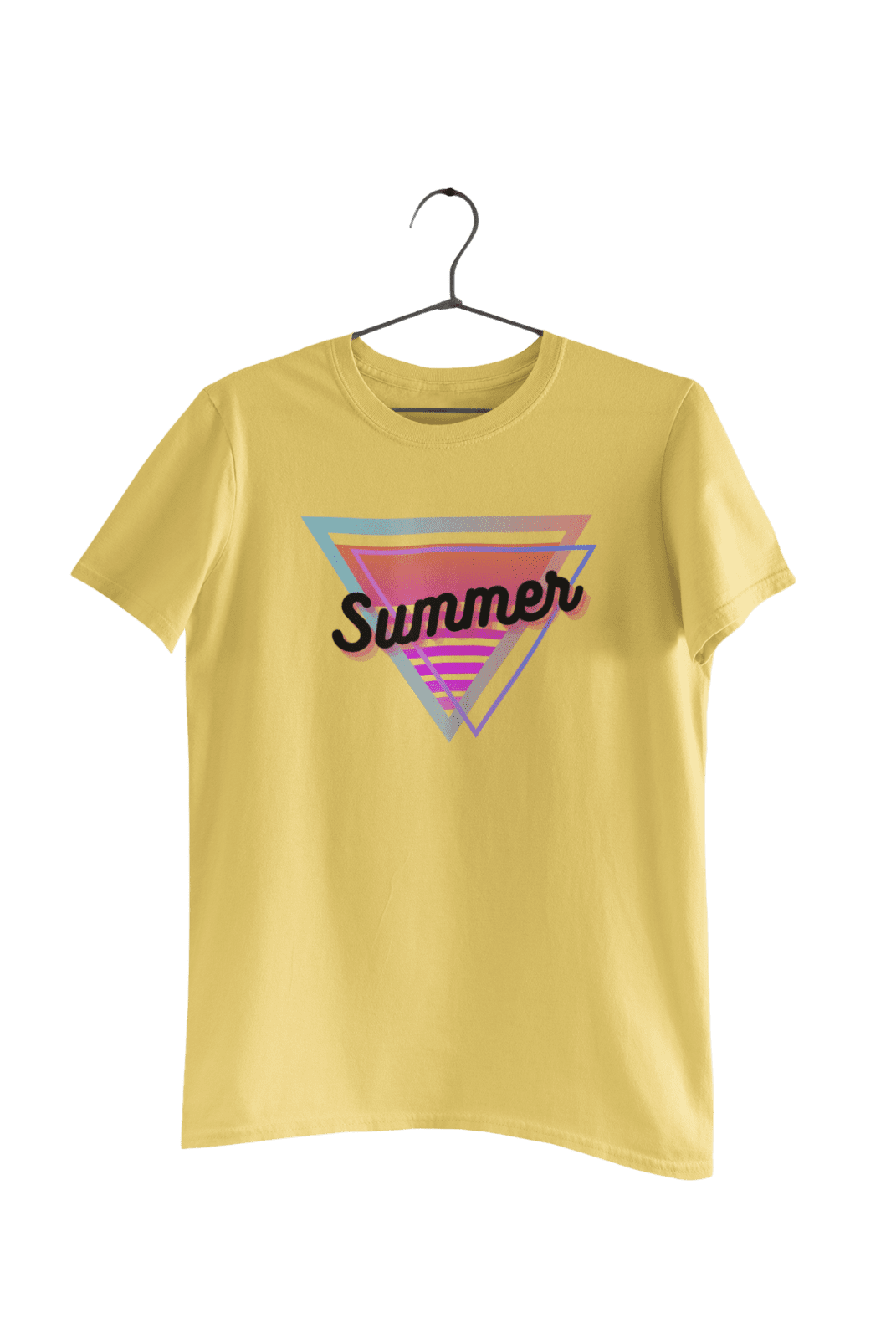 kiMaran inverted triangle Summer Abstract Art T-Shirt Unisex Short Sleeve  Tee (Navy XL) 