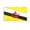 Brunei 3x5 ft Polyester Flag, variant on AGAS Small Brunei National Flag 4x6 inch - 11 inch Plastic Pole Polyester Fabric Stitched Edges Brunei Darussalam Hand Held Mini Small Stick Flags