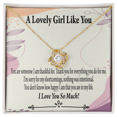 thumbnail image 4 of To My Girlfriend So Happy Infinity Knot Necklace Message Card, 4 of 7