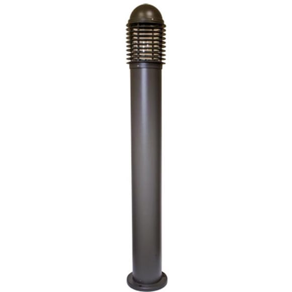 Powder Coated Cast Aluminum Bollard Light, Bronze - 43.25 x 6.69 x 6.69 in.