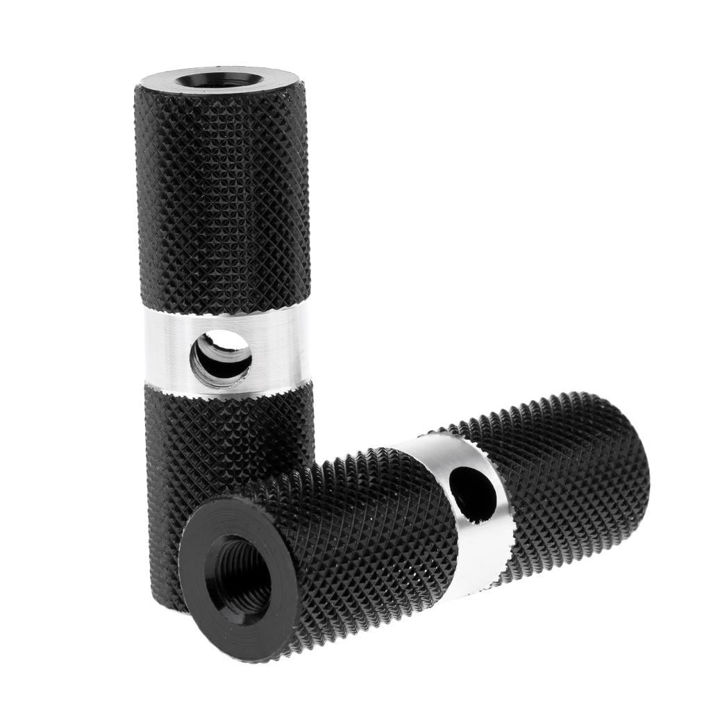 Colaxi Aluminium Alloy Cylinder Bmx Front Rear Axle Foot Pegs Bike Black As Described Black As Described