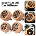 thumbnail image 1 of Essential Oil Car Diffuser 2 PCS Car Aromatherapy Wood Diffuser with Vent Clip, 1 of 7