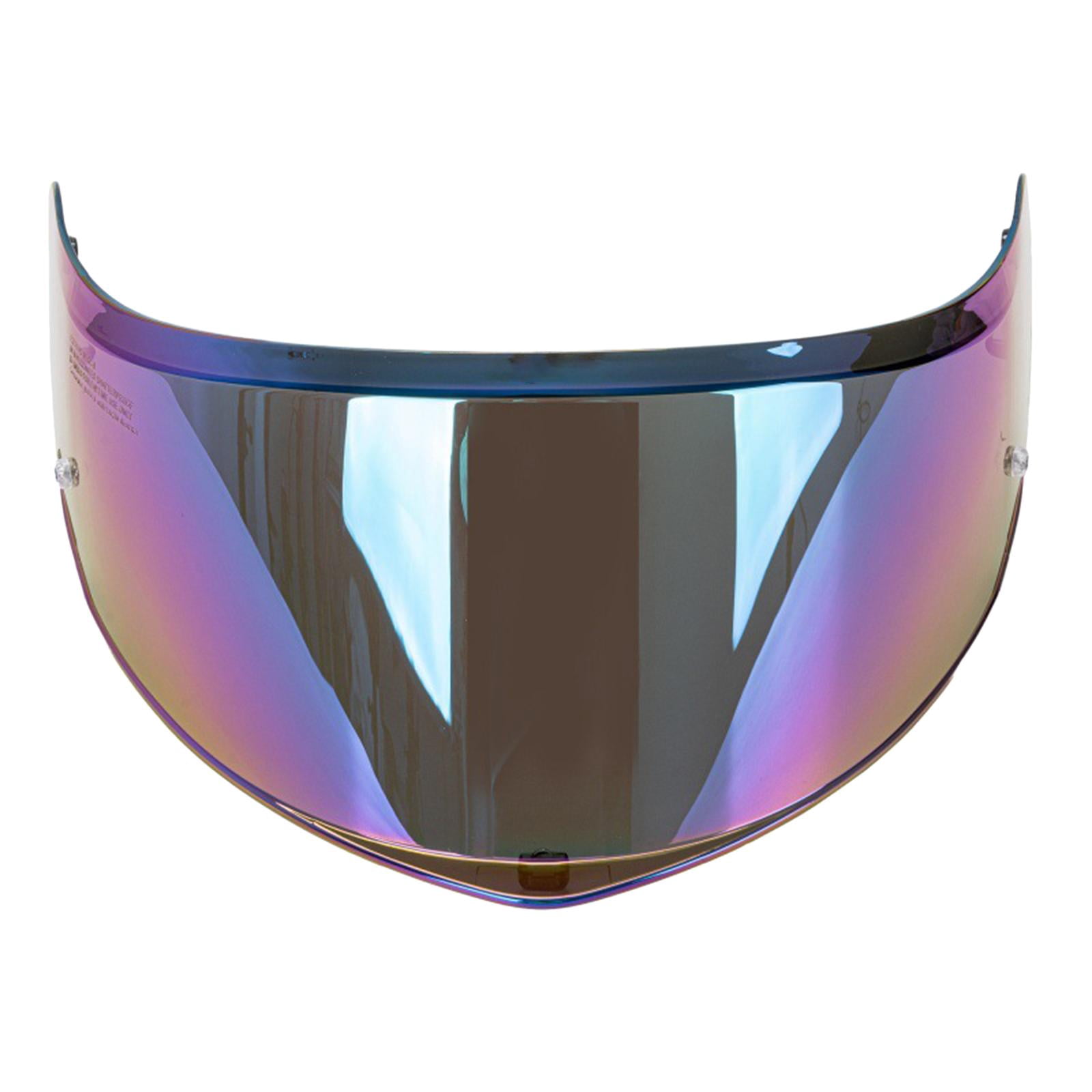 funtasica Full Face Helmet Visor Helmet Anti Scratch PC Easy Installation Replace Part Wind for Ff808 Colorful