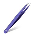 thumbnail image 1 of Pinzas aaasportx Punta Fina de Acero Inoxidable Moradas, 1 of 9
