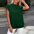 thumbnail image 3 of cocolona Womens Short Sleeve Sweatshirt Crew Neck Solid Color Casual Loose Pullover Tops with Pockets, 3 of 6