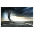 thumbnail image 4 of Nature Ceramic Toothbrush Holder, Black Tornado Funnel Gas and Thunder Rolling on the Road Fume Disaster Monochrome Print, Decorative Versatile Countertop for Bathroom, 4.5" X 2.7", Grey, by Ambesonne, 4 of 4
