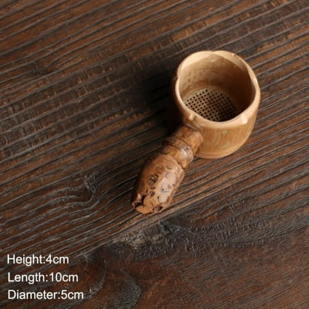 

Eleanos Home Portable Tea Strainers Bamboo Rattan Gourd Shaped Tea Leaves Funnel for Tea Table Decor Tea Ceremony Accessories