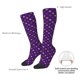 thumbnail image 4 of Fotbe Purple Mardi Gras Calcetas Divertidas Estampadas para Hombre y Mujer, Calcetas de Algodón hasta la Rodilla para Caminar, Correr, Enfermería y Embarazo, 4 of 6