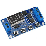 Lysignal 400w Trigger Cycle Timer Dual MOS Tube Control Board Time Delay Switch Circuit Replace Relay Module for Motor,