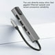 thumbnail image 5 of Hub USB tipo C 5 en 1, Hub USB C 4k a adaptador Lan Gigabit Ethernet Rj45, Compatible con cargador USB-c Pro 3, 5 of 5