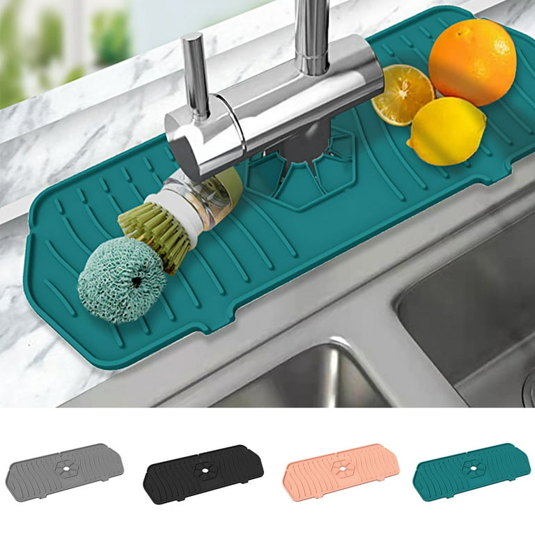 Silicone Drain Pad, Faucet Drain Pad, Kitchen Countertop, Silicone Sink Pad,  Drain Splash Protector, Essential for Kitchen Sinks - AliExpress