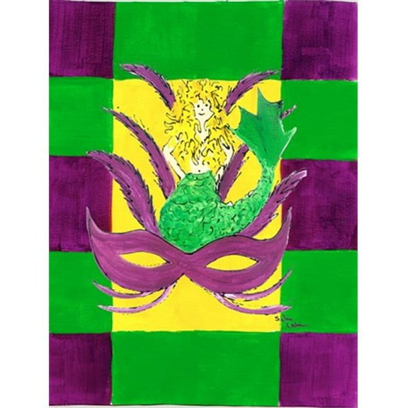 11 x 15 In. Mardi Gras Flag, Garden Size