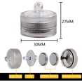 thumbnail image 4 of HL 24pack amarillo impermeable redondo Mini luces LED de té luces subacuáticas para boda fiesta en casa florero Festival decoración del Día de San Valentín Zhivalor LKX-2025-4, 4 of 8