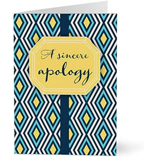 Apology Card For Customers And Employees (Confident Apology) (Pack Of