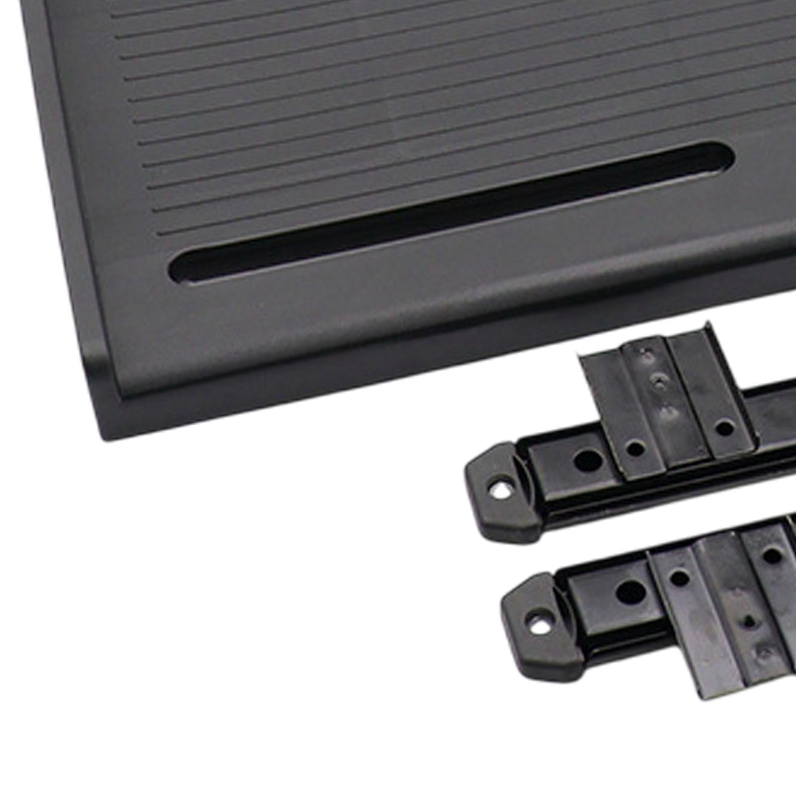 figatia under Desk PC Keyboard Drawer Tray Desktop Extender Replacement Saving Space Push and Pull Smooth 51.5x27cm Keyboard Organizer Black 35mm W Rail