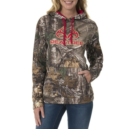 Mossy Oak and Realtree Womens Performance Pullover Hoodie - Walmart.com