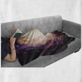 thumbnail image 6 of Galaxy Soft Flannel Fleece Throw Blanket, Large Pink and Purple Spiral Stardust Planet in Space Science Fiction Print, Cozy Plush for Indoor and Outdoor Use, 50" x 70", Black Pink Beige, by Ambesonne, 6 of 6