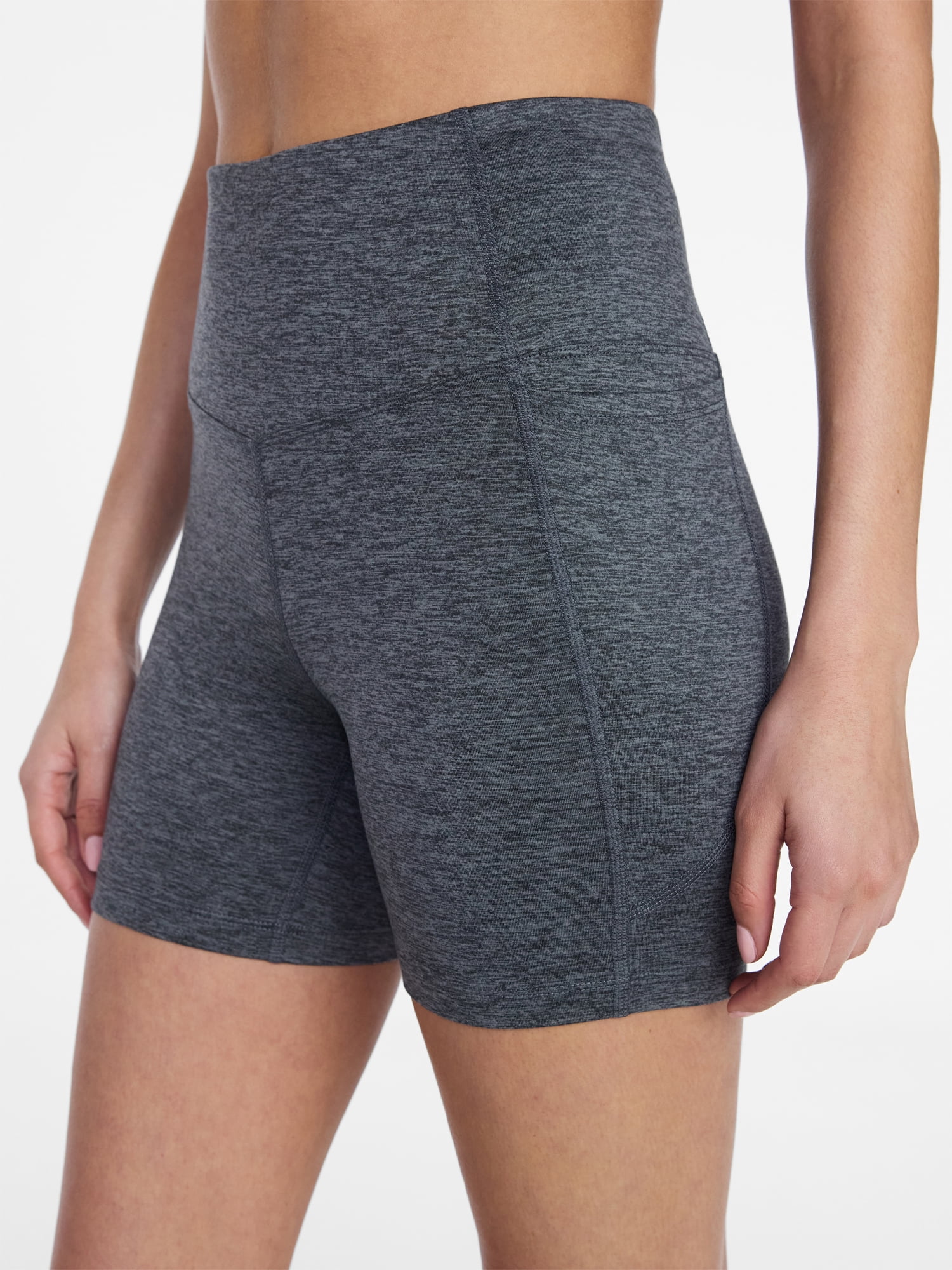 Athletic Works Women's High Rise Bike Shorts, 5" Inseam, Size XS-4X