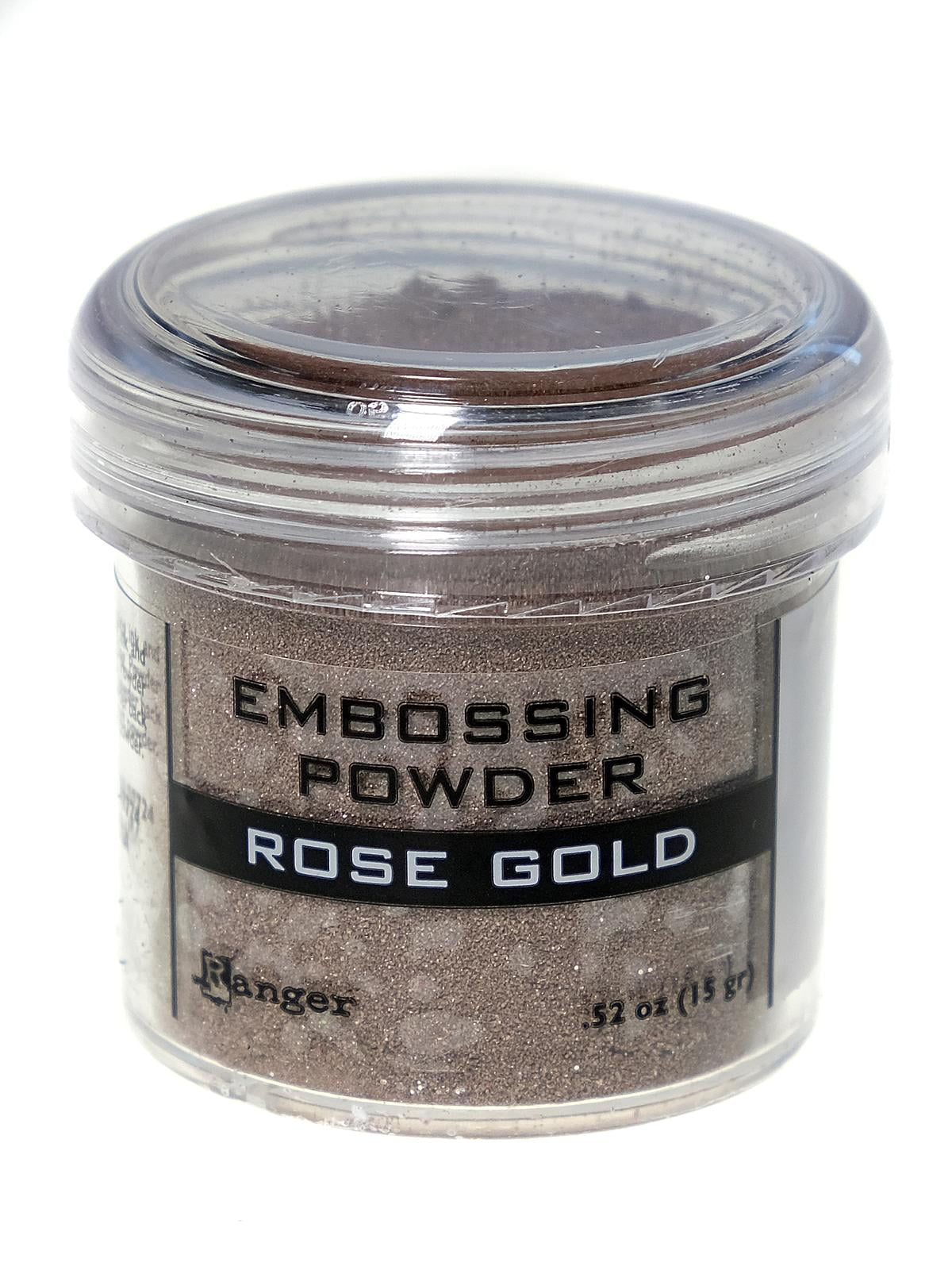 Embossing Powder rose gold, 1 oz., jar (pack of 3)