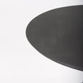 thumbnail image 5 of Mercana Maxwell 32" Round Black-Brown Wood w/ Black Metal Pedestal Bistro Table, 5 of 6