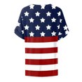 thumbnail image 5 of Chemises à Manches Courtes pour Femmes Hauts d'Été Tendance 2023 T-Shirts à Col Rond Imprimés Blouse Ample, 5 of 5