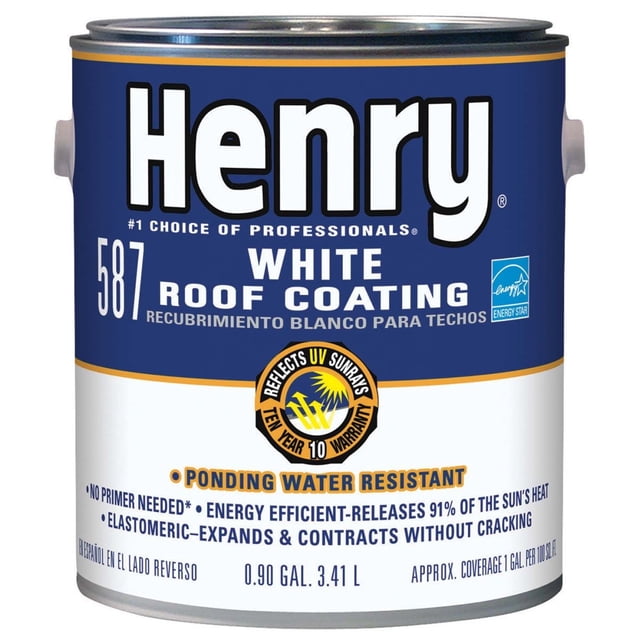 Revestimiento de techo Henry Dura-Bright White Elastomeric 3.4L