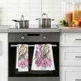 thumbnail image 5 of GZHJMY Flower Owl Cotton Towels Set 2 Pcs Absorbent Hand Towel Face Towels Kitchen Towels Bath Towels for Bathroom Laundry Room Kitchen 16 x 28 Inches, 5 of 7