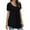 Black, variant on gakvbuo Summer Plus Size Summer Tops for Womens Crew Neck Short Sleeve Casual Tunic Tops Hide Belly Shirt Flowy Pleated Tee Blouse Tops for Leggings