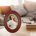thumbnail image 4 of Dayesque 5x7 Inch Wooden Oval Picture Frame - Tabletop & Wall Hanging Photo Frame, Ideal Gift for Mother's Day and Christmas, 4 of 8