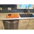 thumbnail image 3 of Mermaid Welcome Orange Dish Drying Mat, 3 of 7