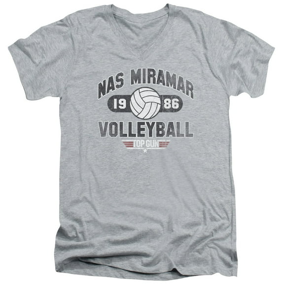 Top Gun - Nas Miramar Volleyball - Slim Fit V Neck Shirt - XX-Large