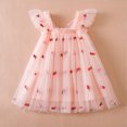 thumbnail image 2 of Taybagh Girl Dresses Flutter Sleeve Birthday Dress with Polka Dot Print Sleeveless Infant Girl Clothes, 2 of 7