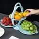 thumbnail image 4 of Multi-layer Foldable Fruit Plate, Folding Fruit Plate Snack Cake Dessert Display Stand Kitchen Supplies,blue, 4 of 5