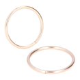 thumbnail image 3 of 50Pcs Metal Rings Iron Material Durable Sturdy Multifunctional Glossy Bright Color Metal O Rings for Bag ClothesGolden 38x3mm, 3 of 4